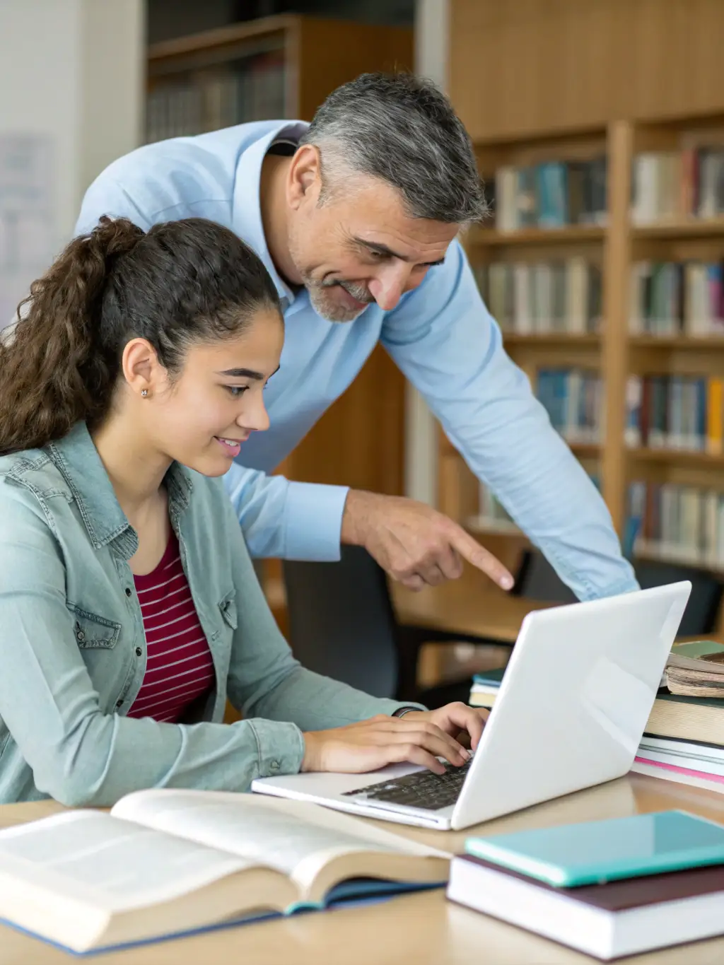 A mentor guiding an SPME student through a real-world ministry internship, providing personalized feedback and support.